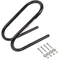 Wheel Chock — 88.9 mm (3-1/2\"), front mount, black