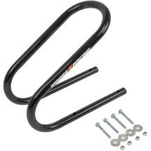 Tope para rueda — 16.5 cm de ancho, montaje delantero