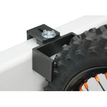 Tire Wedge Wheel Guide — Front, Black