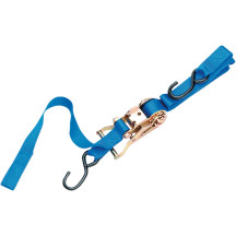 Heavy-Duty Ratcheting Tie-Downs with Built-In Assist — 183 cm (72"), 181 kg (400 lb), Blue
