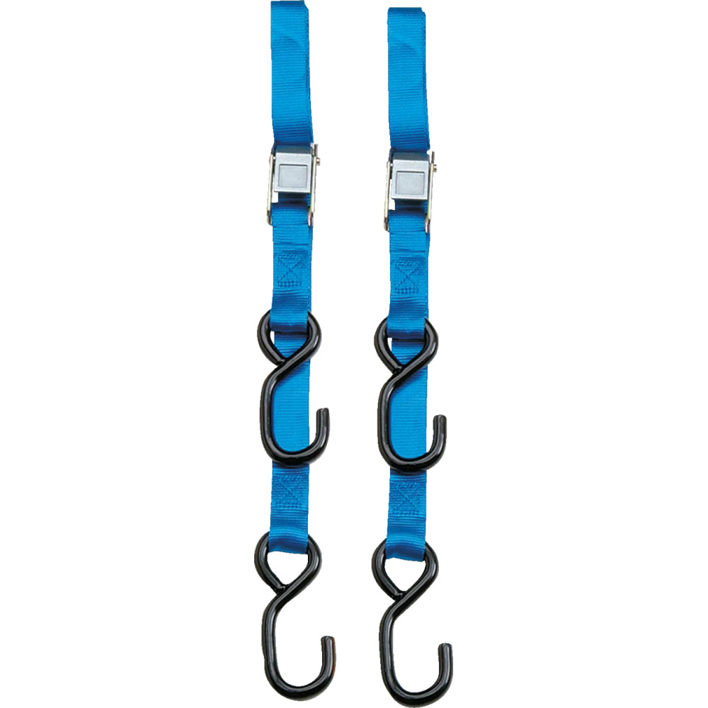 Heavy-Duty 6' Cam Buckle Tie-Downs — 38.1 mm x 183 cm, 272 kg (600 lb), Blue