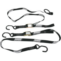 Correas de amarre de alta resistencia — 183 cm (72") de largo, 1350 lb de resistencia, Negro