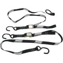 Correas de amarre de alta resistencia — 183 cm (72") de largo, 1350 lb de resistencia, Negro