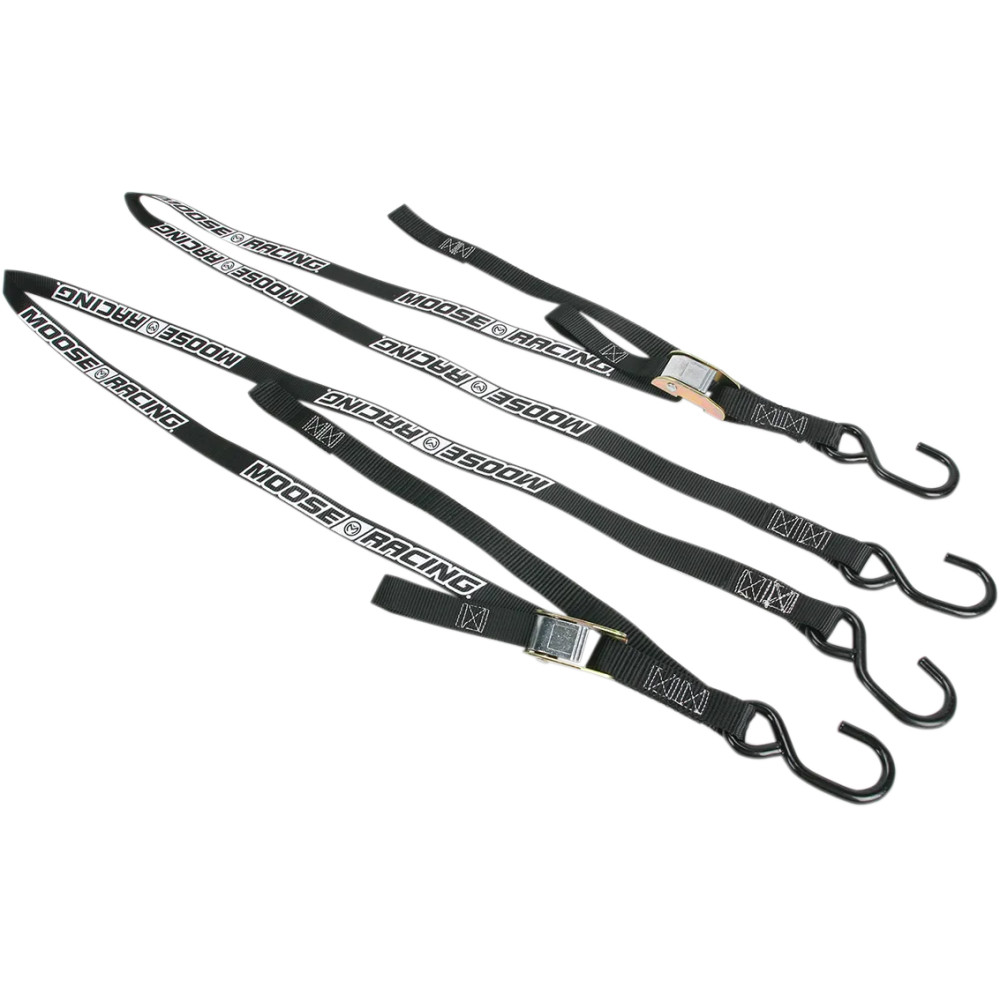 Heavy-Duty Tie-Downs — 213 cm (84"), 25.4 mm (1"), 612 kg (1350 lb), Black