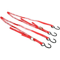 Heavy-Duty Tie-Downs — 84" length, 1,350 lb break strength, 1" width, Red