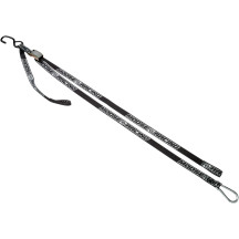 Correas de amarre con mosquetón — 213 cm (84\"), 612 kg (1350 lb) resistencia a la rotura, 25.4 mm (1\"), Negro