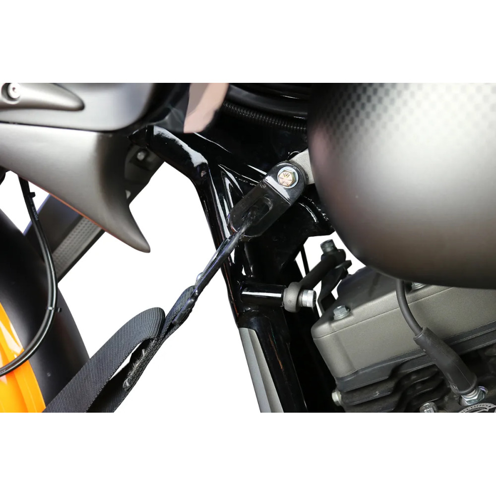 Touchless Tie-Down System — Black, Pair