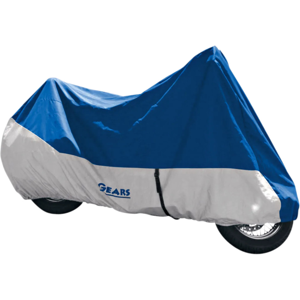 Premium Indoor Motorcycle Cover — M, 241 cm (95"), Blue, Silver, Aluminized