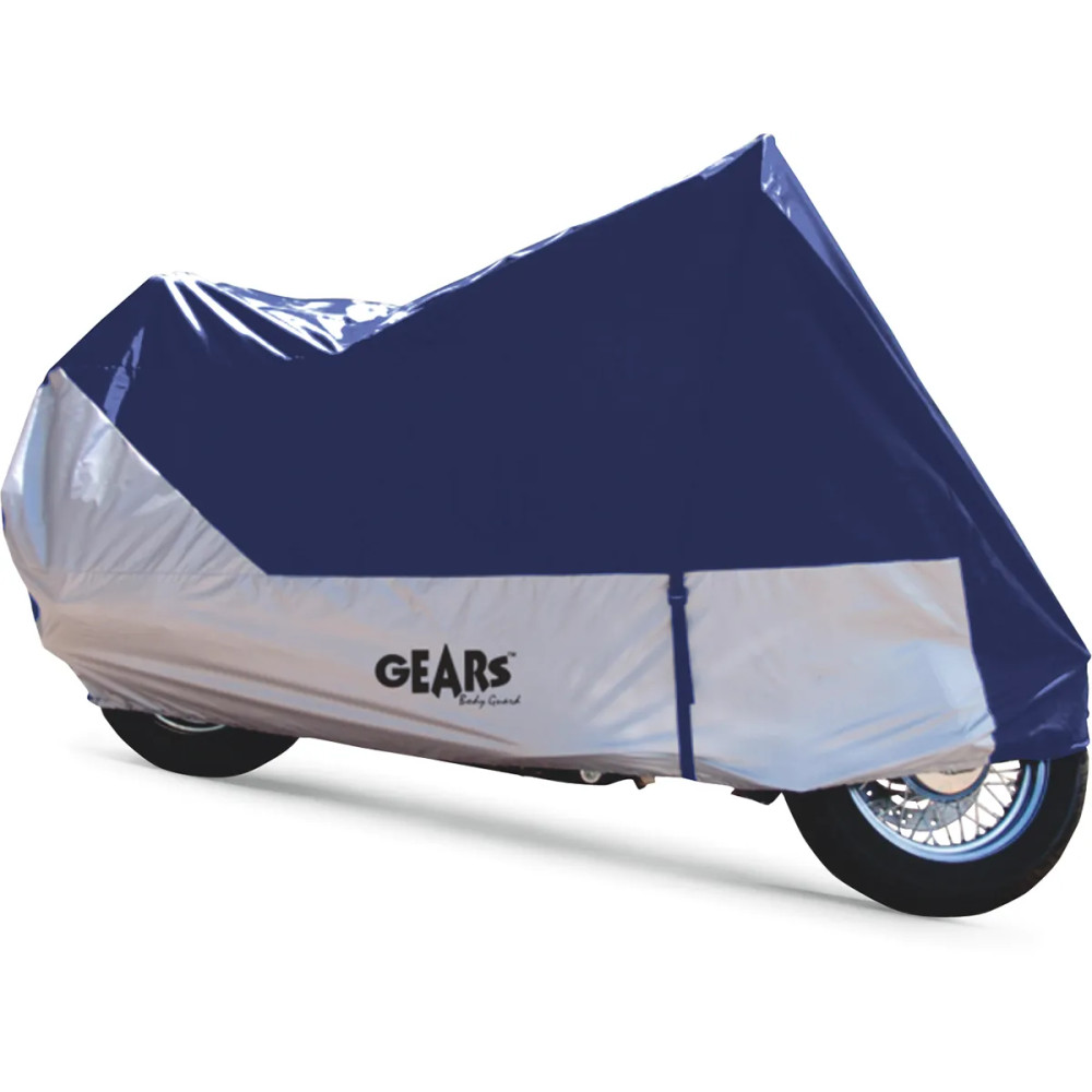 Bodyguard Motorcycle Cover — M, Blue, Grey