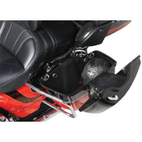 Defender Extreme Route 1 Half Cover — Sized for touring & adventure bikes, Black