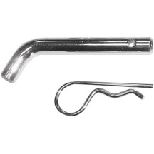 Non-Locking Receiver Pin & Clip — 13 mm (1/2"), chrome