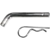 Non-Locking Receiver Pin & Clip — 13 mm (1/2"), chrome