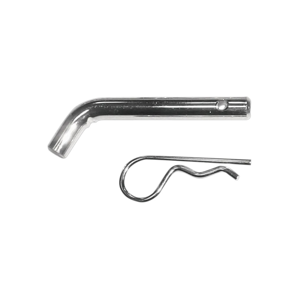 Non-Locking Receiver Pin & Clip — 13 mm (1/2"), chrome