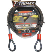 Trimaflex™ Max Security Braided Cable — 4.6 m (15'), 10 mm (3/8"), Black