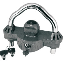 Universal Unattended Trailer Coupler Lock — fits 1-7/8" to 2-5/16", 9/16" shackle, aluminum
