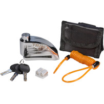 Alarm Disc Lock — 7 mm (9/32") pin, Chrome