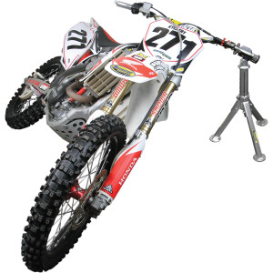 Soporte Lay-Over — Plateado, para moto off-road y mini moto