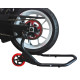 Deluxe Rear Wheel Stand — 5-1/2" wheels, 1-1/2" tubing, rear fitment, black