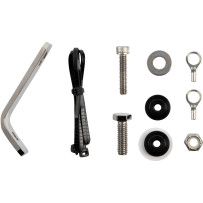 Low Mount Antenna Relocation Kit — Polished, stainless steel