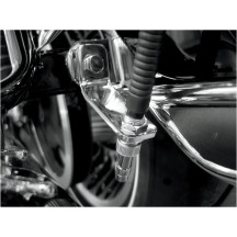 Low Mount Antenna Relocation Kit — Polished, stainless steel