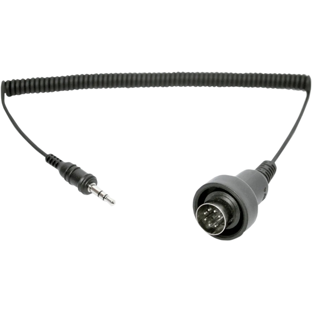 Headset/Intercom Cable — 3.5 mm, 7-pin DIN, 73.66 mm length, 50.8 mm width, Black