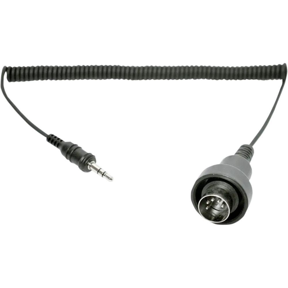 Cable para auriculares/intercomunicador — 3.5 mm, 5-pin DIN, negro