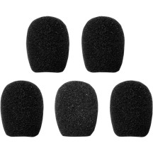 Microphone Sponges — 5-pack, black