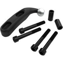 Brake/Clutch Perch Mount — 1-1/16"–1-11/16" center-to-center, Black