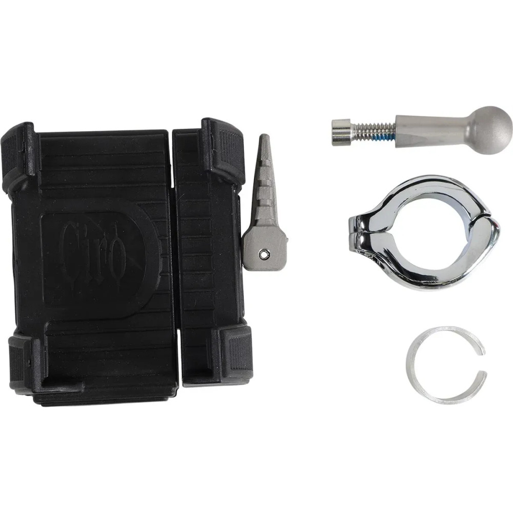 Smartphone/GPS Holder with Mount — 22 mm–26 mm clamp, handlebar, chrome