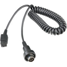 P-Series Lower Section Headset Connection Cord — 7-pin H-D, Black