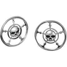 Front Speaker Accents — Front mount, 2 speakers, Chrome