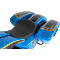 Saddlebag Speaker Lid Kit — 152 mm × 229 mm (6×9 in), Black Matte