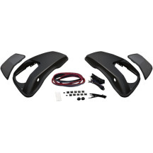 Saddlebag Speaker Lid Kit — 152 mm × 229 mm (6×9 in), Black Matte
