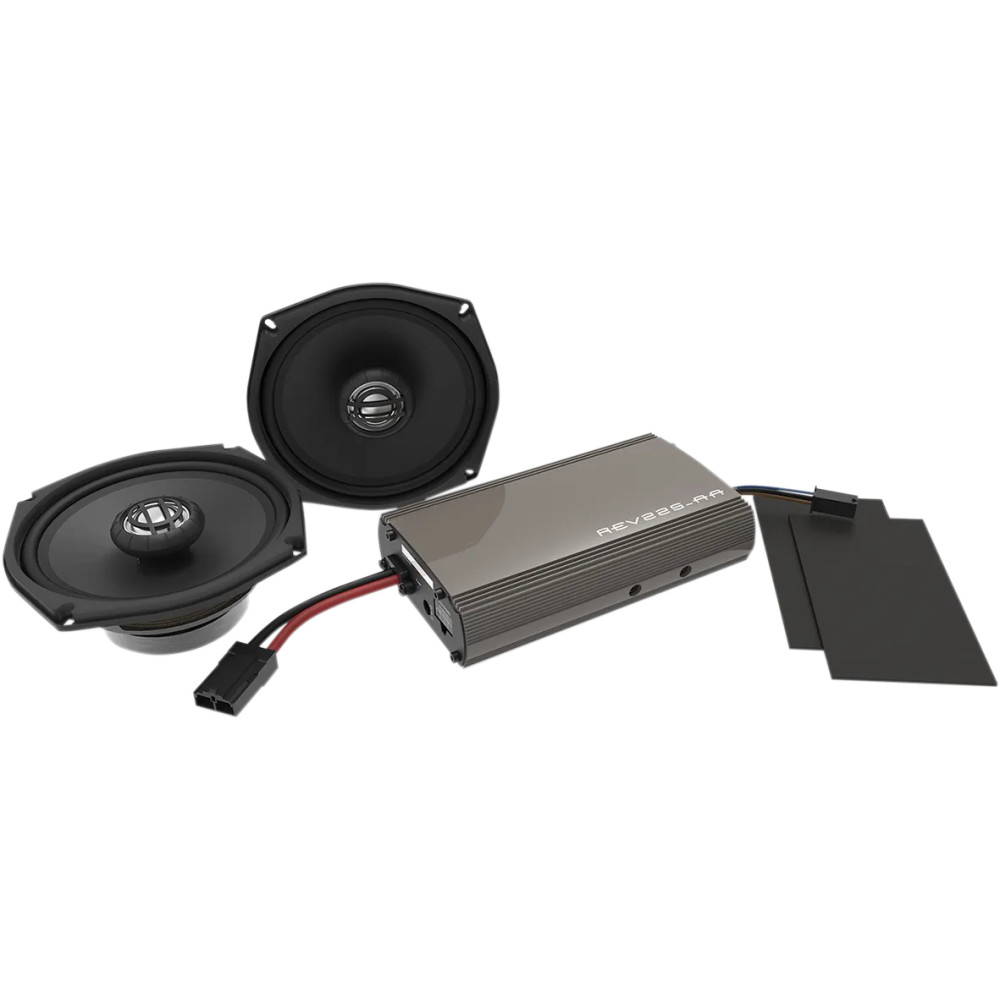 225 W Amp/Front Speaker Kit — Rev 225 SG, Black, Gray