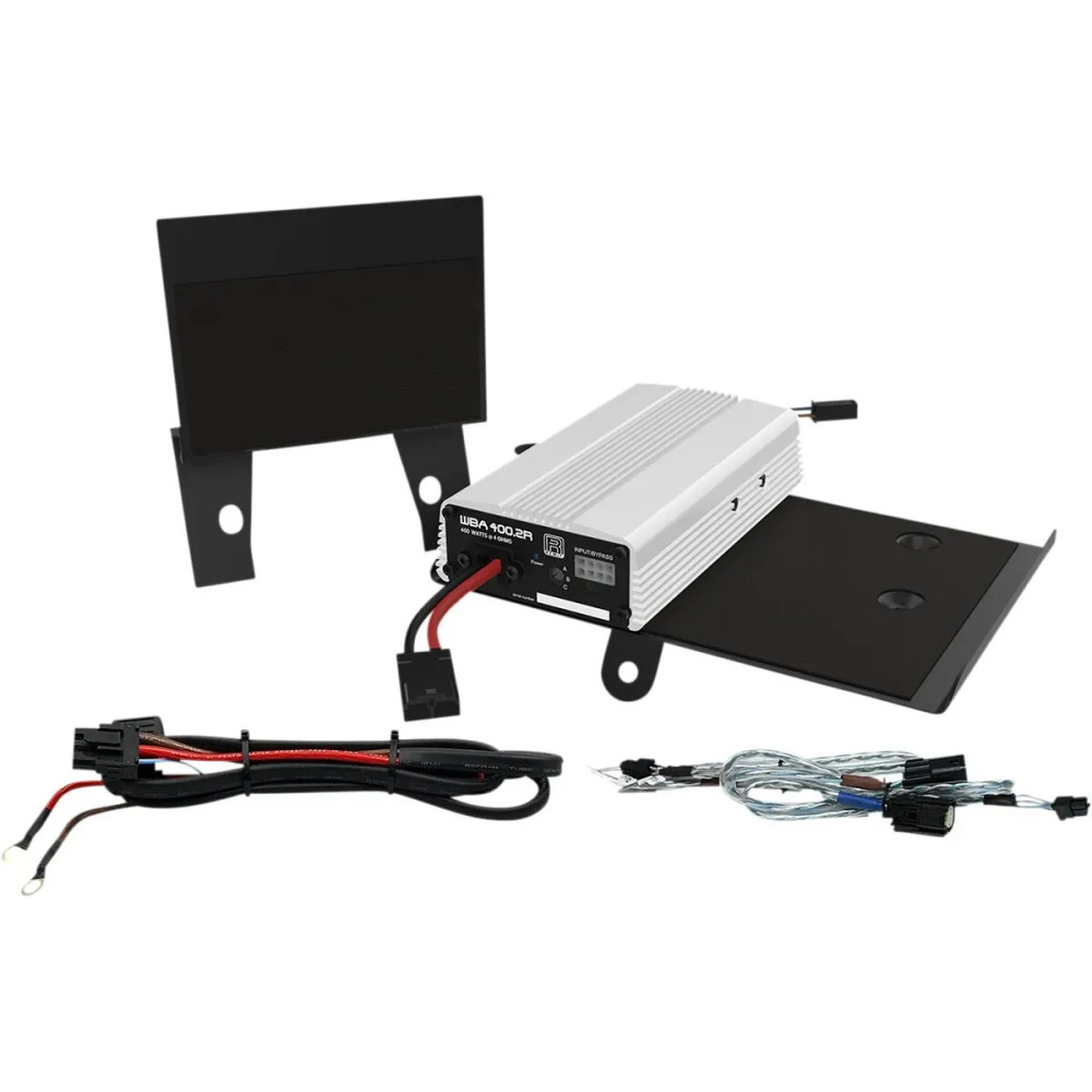 Kit de amplificador de 2 canales — 400 W, montaje en el carenado