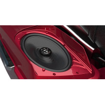 Saddlebag Lid and XL Speaker Kit — 6x9" speakers, 2‑speaker, black, fits Harley‑Davidson saddlebags
