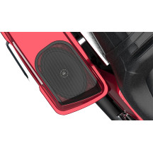 Saddlebag Lid and XL Speaker Kit — 6x9" speakers, 2‑speaker, black, fits Harley‑Davidson saddlebags