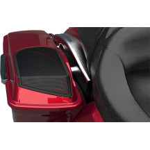 Saddlebag Lid and XL Speaker Kit — 6x9" speakers, 2‑speaker, black, fits Harley‑Davidson saddlebags