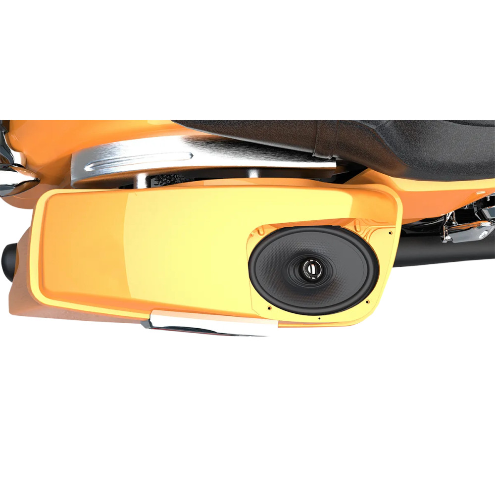 Saddlebag Lid and XL Speaker Kit — 6" x 9", saddlebag, black