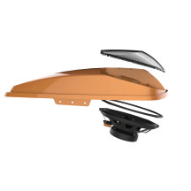 Saddlebag Lid and XL Speaker Kit — 6" x 9", saddlebag, black