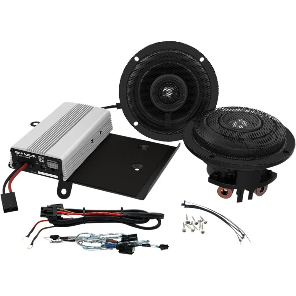 Speaker and Amplifier Kit — 165 mm (6-1/2"), Harley-Davidson®