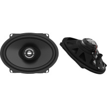 XL Series Lid Speakers — Saddlebag lid fit, Harley-Davidson®, Pair, 120 W, 2 Ω, Black