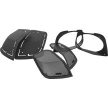 Cut-In Lid Kit for 6"x9" Speakers — Saddlebag lid, Black, Harley‑Davidson®
