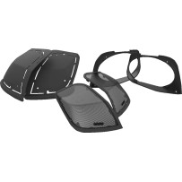 Cut-In Lid Kit for 6"x9" Speakers — Saddlebag lid, Black, Harley‑Davidson®