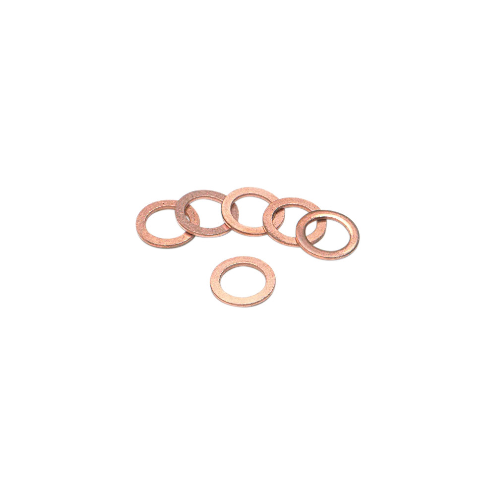 Crush Washers — 10 mm (3/8"), copper, 6 pack