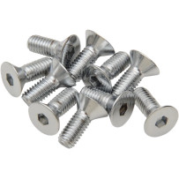 Tornillos avellanados de cabeza hexagonal interior — 12 mm (1/2"), cabeza plana (avellanada)
