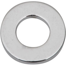 Arandelas planas especiales — 15/32" de diámetro interior, cromada, paquete de 10