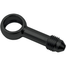 Banjo Fitting — 11.1 mm (7/16"), -3 AN male, Black