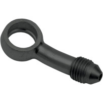 Banjo Fitting — 11.1 mm (7/16"), -3 AN male, Black