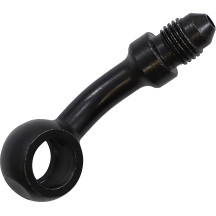 Banjo Fitting — 10 mm (3/8"), -3 AN male, 35° bend, Black